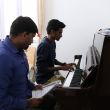 Former sponsored students at the new music school