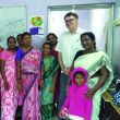 Program Manager Patrick with women in Chennai